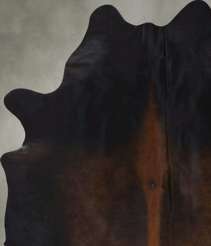 Chocolate X-Large Brazilian Cowhide Rug 7'7"H x 5'6"W #B20080 by Hudson Hides