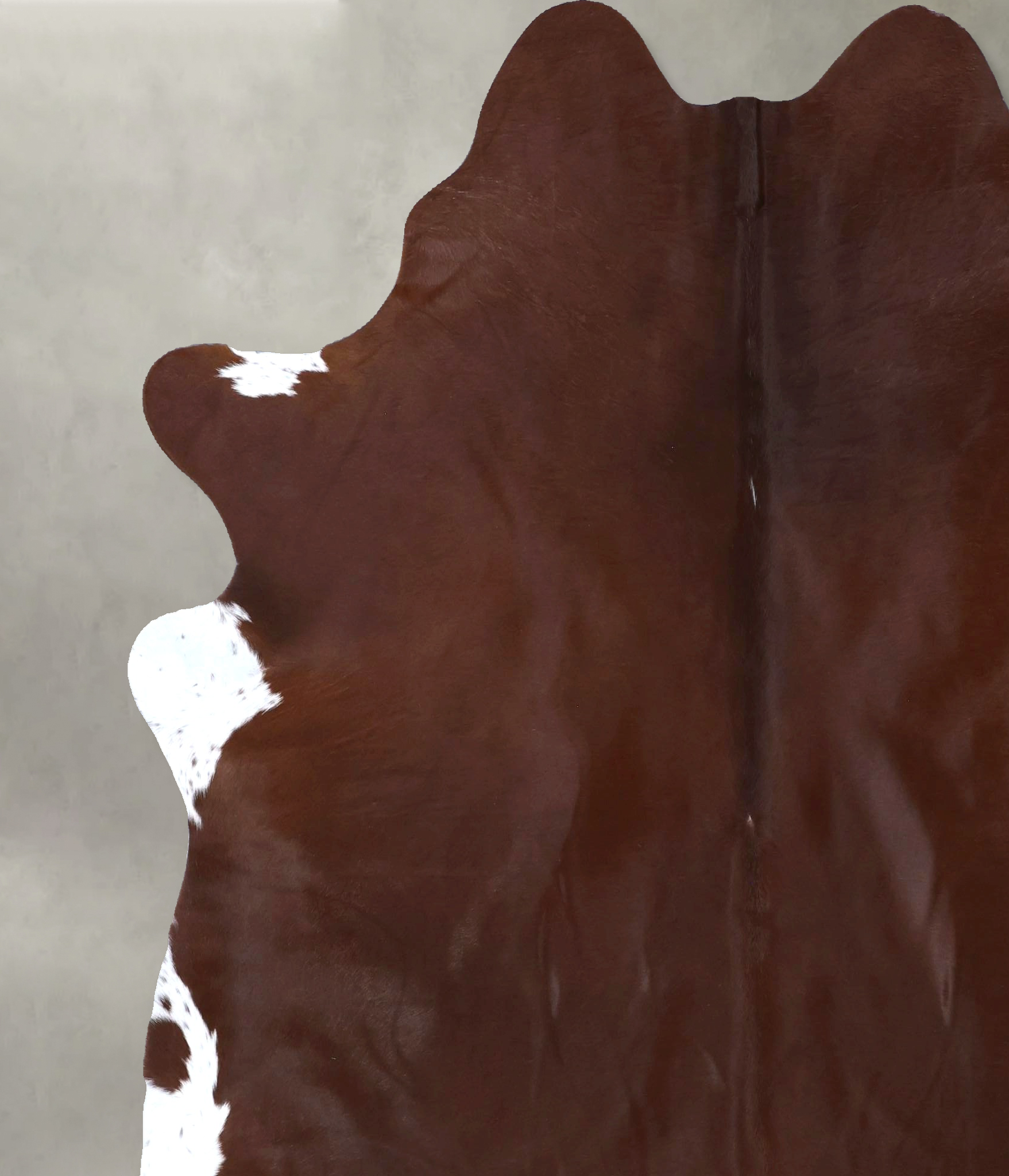 Solid Brown Cowhide Rug #B20088