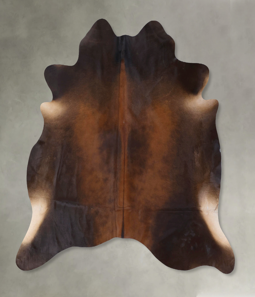 Warm Caramel X-Large Brazilian Cowhide Rug 7'1"H x 6'11"W #B20089 by Hudson Hides