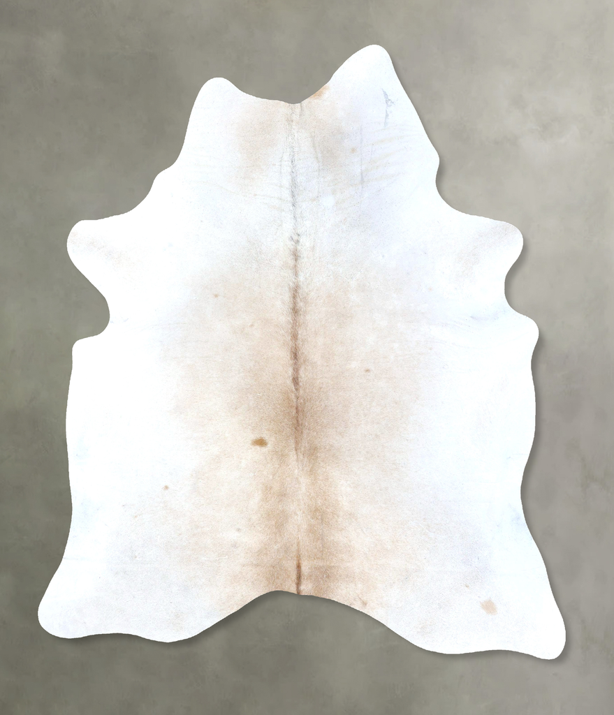 Grey with Beige X-Large Brazilian Cowhide Rug 7'7"H x 6'2"W #B20093 by Hudson Hides