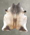 Grey with Beige X-Large Brazilian Cowhide Rug 8'0