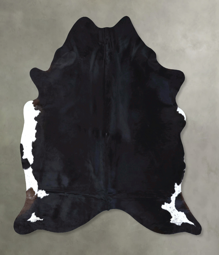 Black and White XX-Large Brazilian Cowhide Rug 8'2"H x 6'7"W #B20097 by Hudson Hides