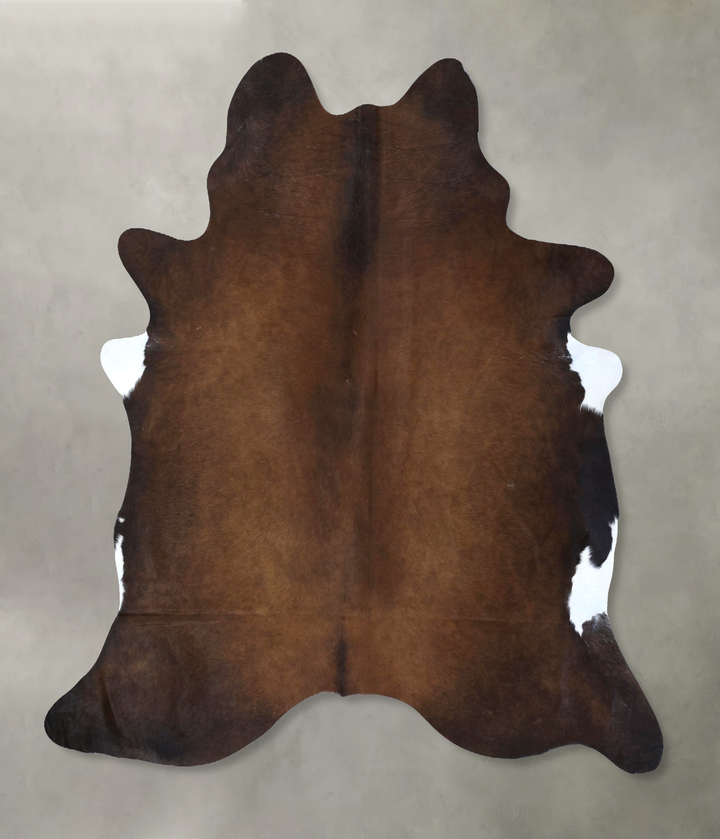 Chocolate XX-Large Brazilian Cowhide Rug 7'9"H x 7'0"W #B20103 by Hudson Hides