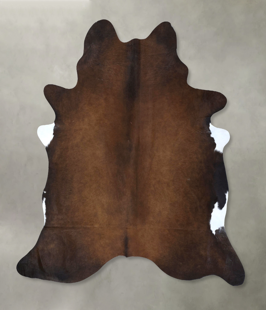 Chocolate XX-Large Brazilian Cowhide Rug 7'9"H x 7'0"W #B20103 by Hudson Hides