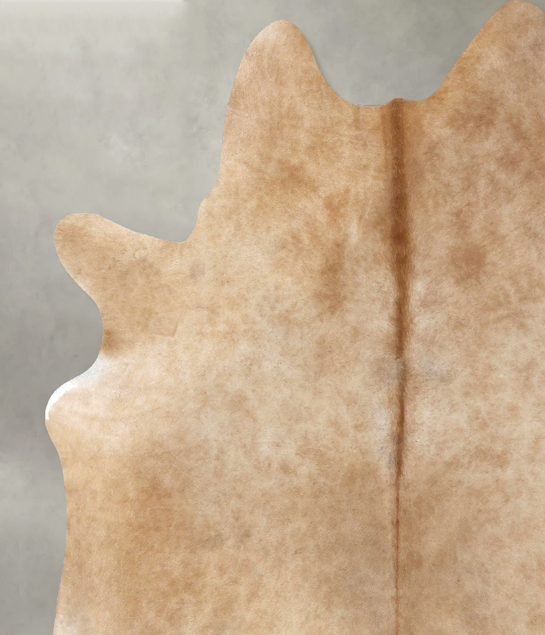 Beige X-Large Brazilian Cowhide Rug 7'10"H x 6'2"W #B20108 by Hudson H