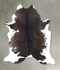Chocolate and White XX-Large Brazilian Cowhide Rug 7'10