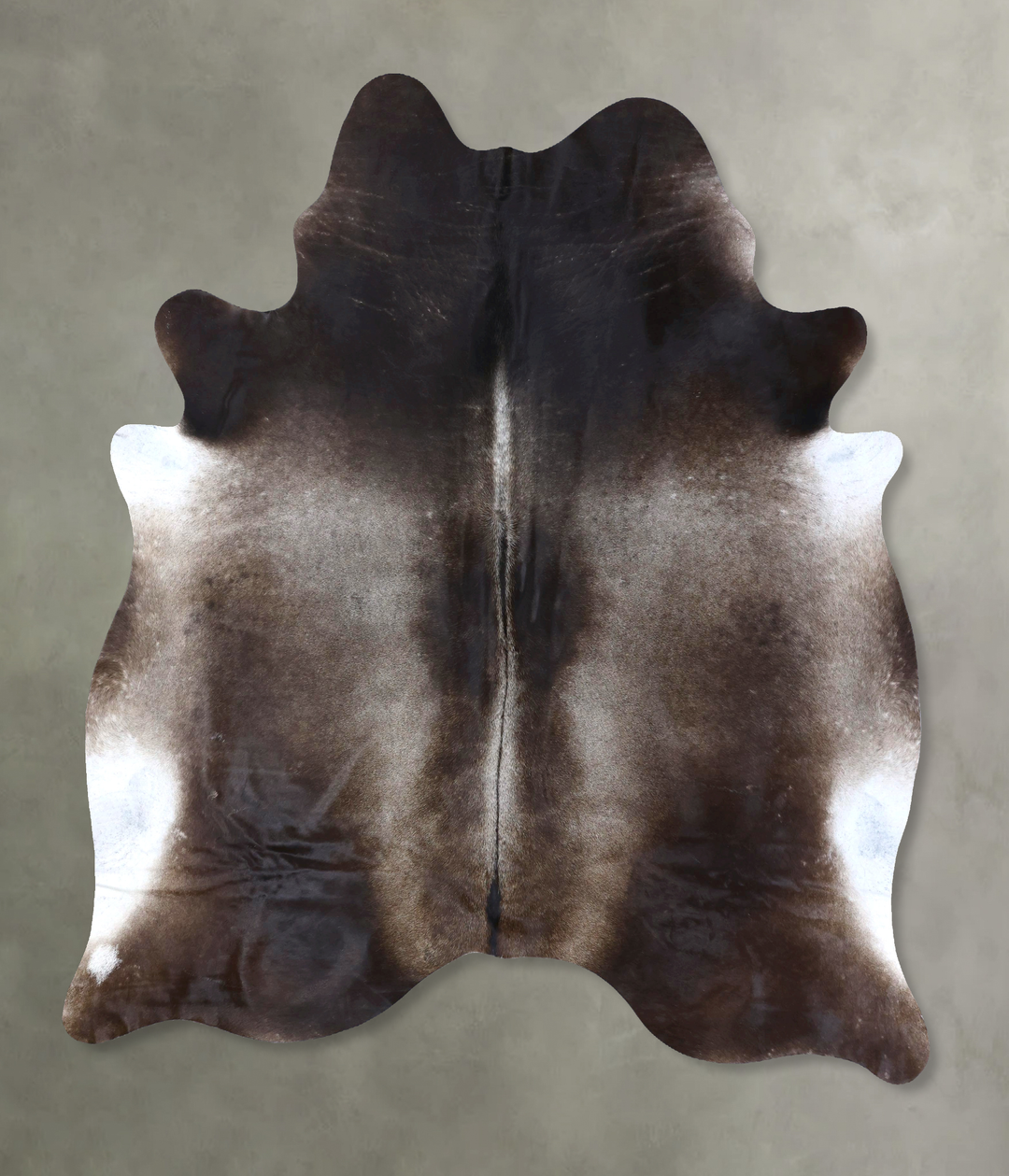 Dark Grey XX-Large Brazilian Cowhide Rug 8'4"H x 7'1"W #B20122 by Huds