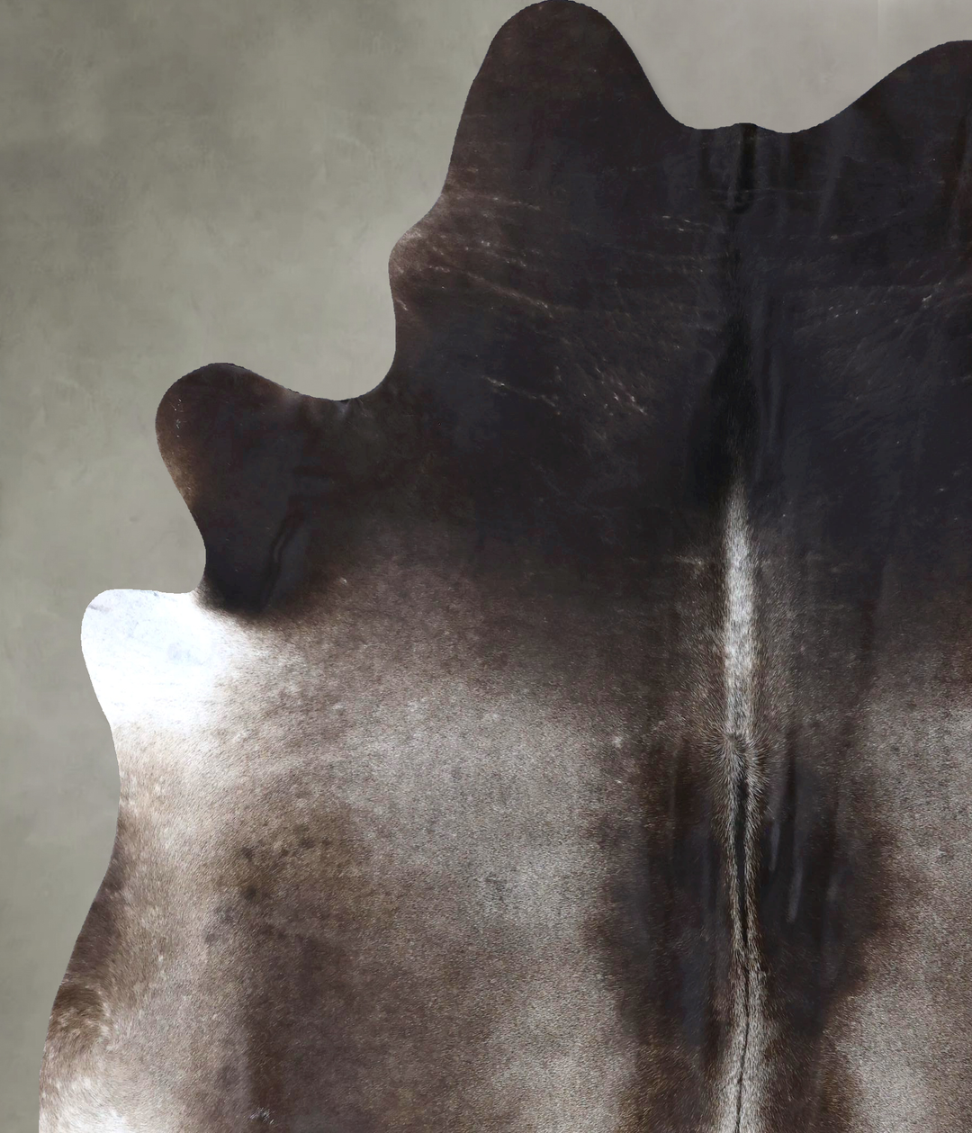 Dark Grey XX-Large Brazilian Cowhide Rug 8'4"H x 7'1"W #B20122 by Huds