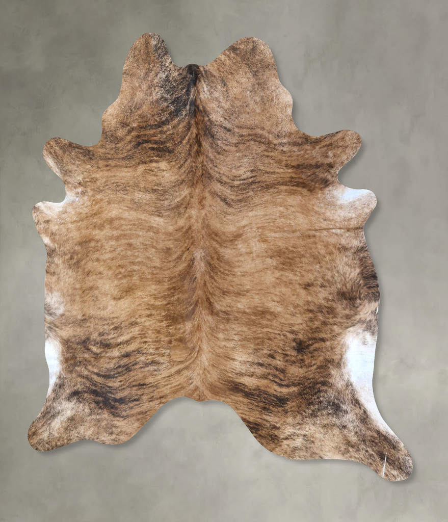 Light Brindle XX-Large Brazilian Cowhide Rug 7'9"H x 6'6"W #B20123 by Hudson Hides