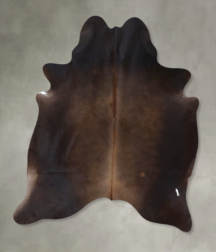 Chocolate X-Large Brazilian Cowhide Rug 7'5"H x 6'2"W #B20125 by Hudson Hides