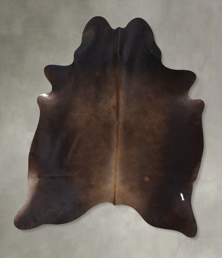Chocolate X-Large Brazilian Cowhide Rug 7'5"H x 6'2"W #B20125 by Hudson Hides