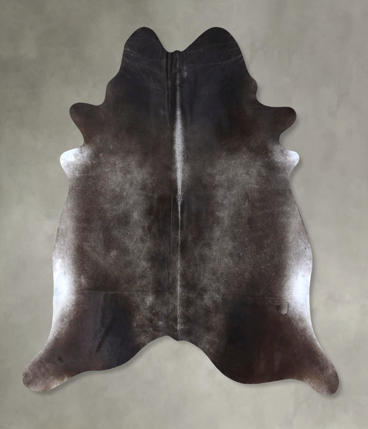 Dark Grey XX-Large Brazilian Cowhide Rug 7'6"H x 7'6"W #B20126 by Hudson Hides