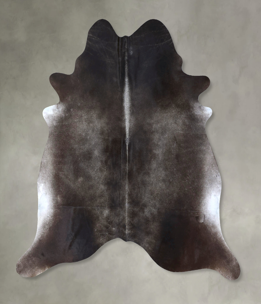 Dark Grey XX-Large Brazilian Cowhide Rug 7'6"H x 7'6"W #B20126 by Hudson Hides