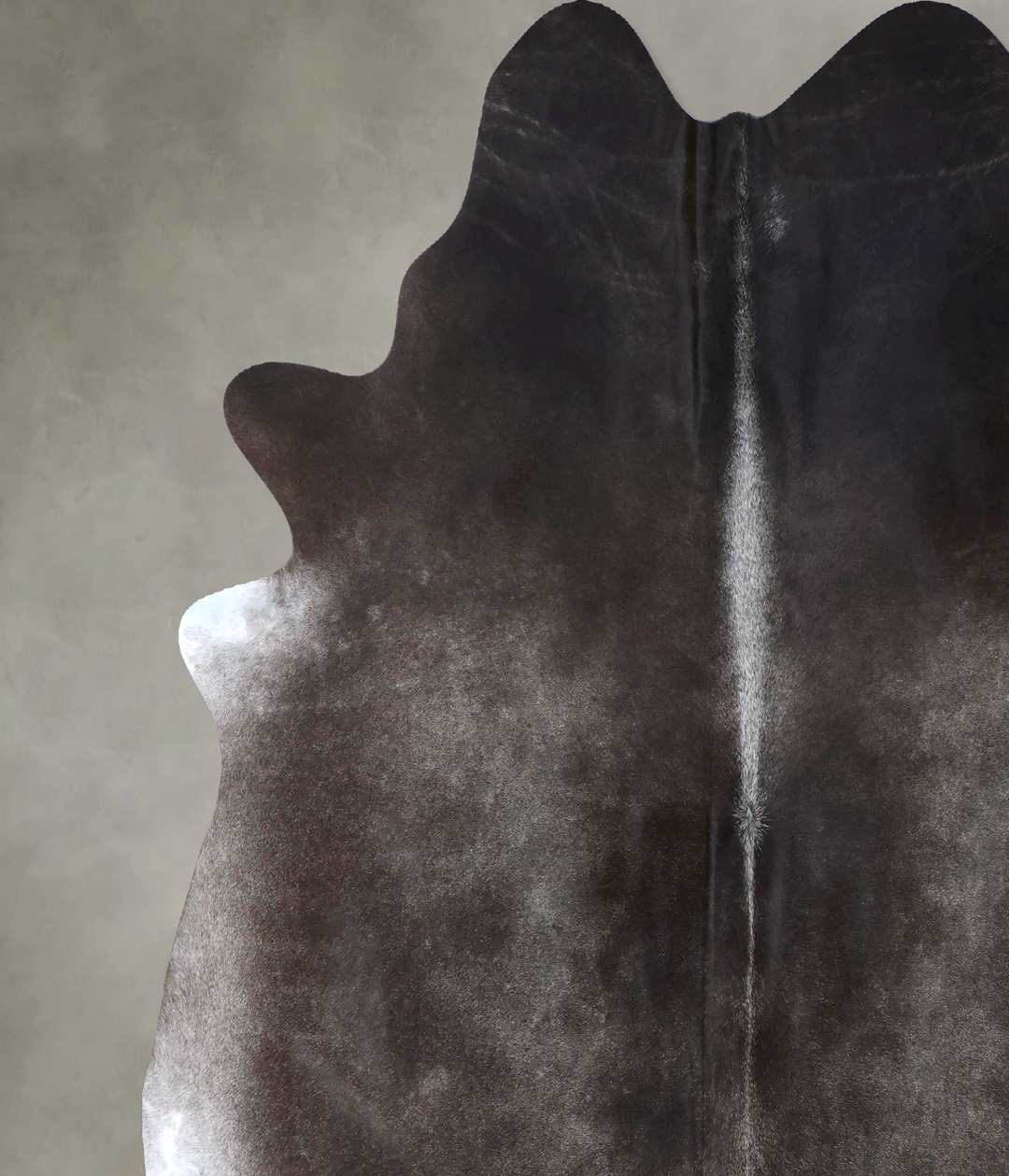 Dark Grey XX-Large Brazilian Cowhide Rug 7'6"H x 7'6"W #B20126 by Huds