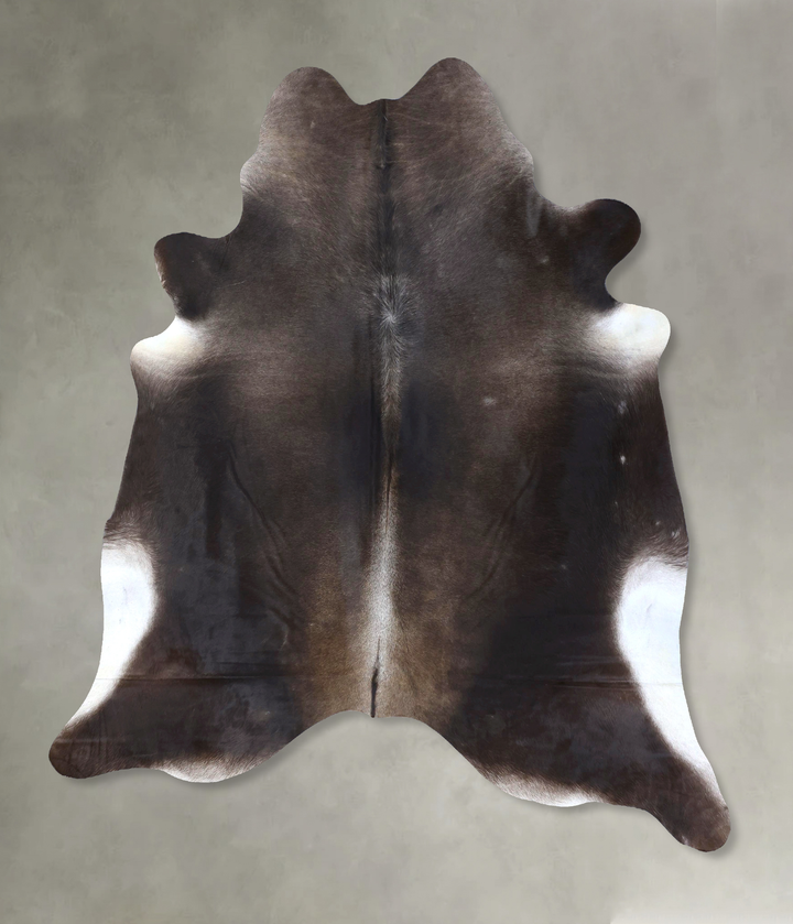 Dark Grey XX-Large Brazilian Cowhide Rug 7'10"H x 6'8"W #B20127 by Hudson Hides