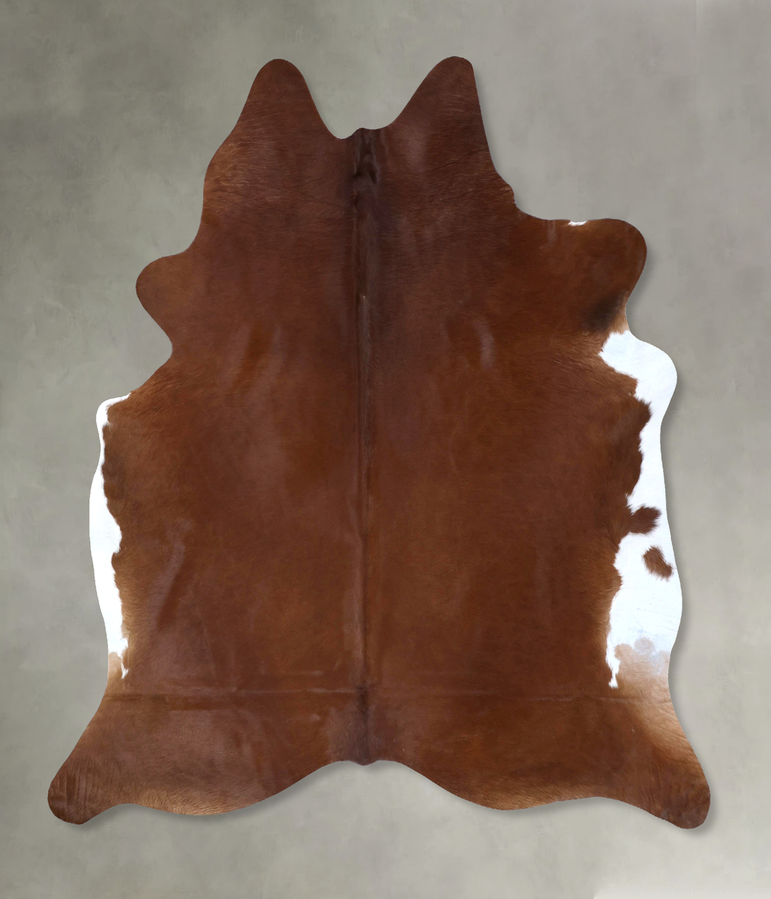 Solid Brown XX-Large Brazilian Cowhide Rug 8'0"H x 6'10"W #B20133 by H