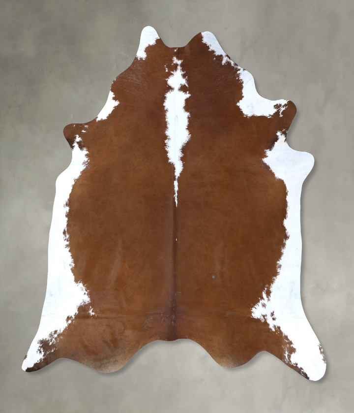 Hereford XX-Large Brazilian Cowhide Rug 8'2"H x 7'3"W #B20143 by Hudson Hides