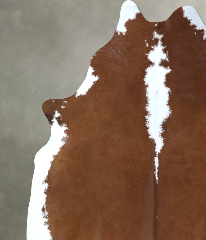 Hereford XX-Large Brazilian Cowhide Rug 8'2"H x 7'3"W #B20143 by Hudson Hides