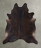 Solid Brown XX-Large Brazilian Cowhide Rug 8'0