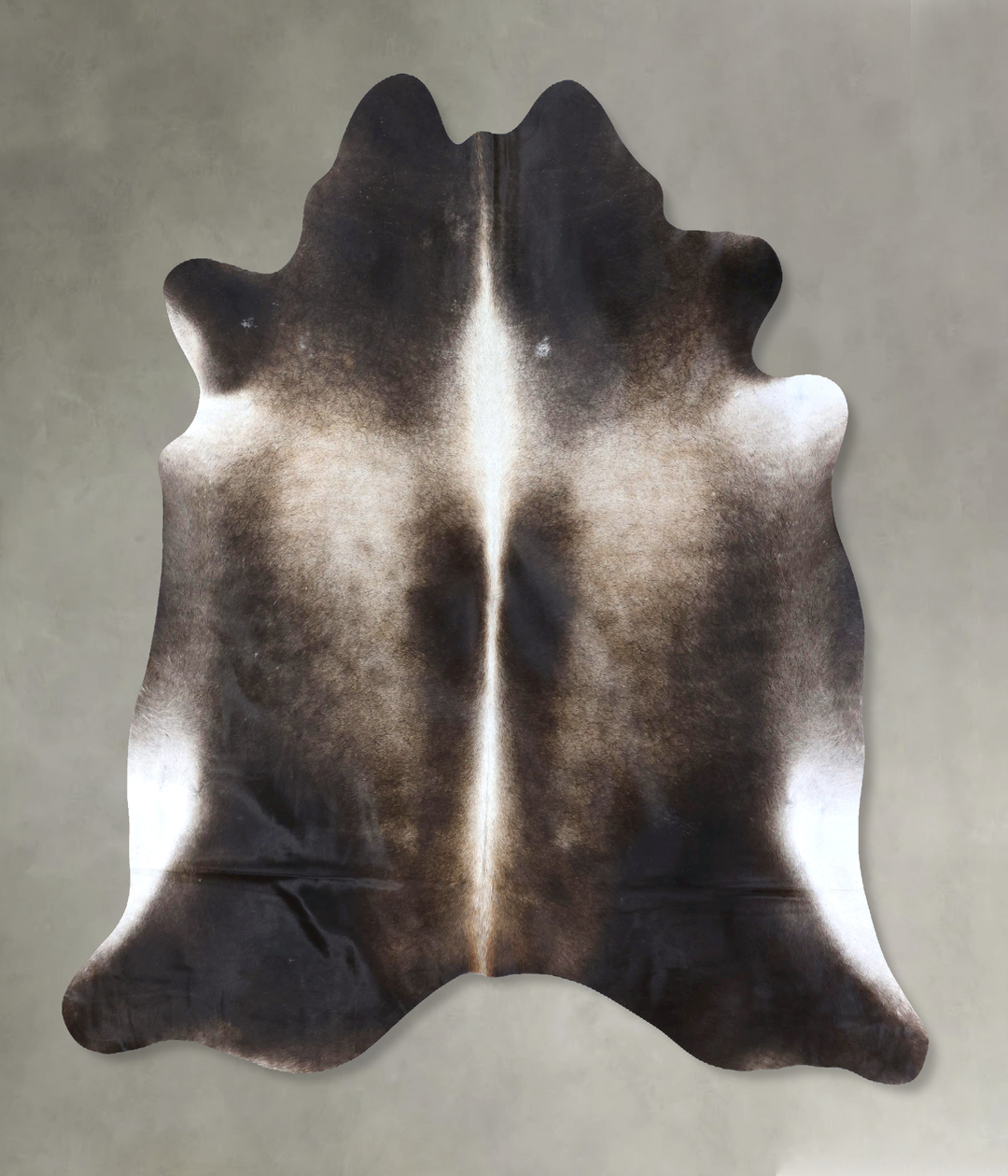 Dark Grey X-Large Brazilian Cowhide Rug 7'3"H x 6'10"W #B20154 by Huds
