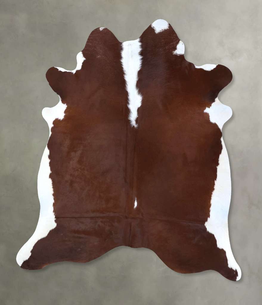 Hereford XX-Large Brazilian Cowhide Rug 7'7"H x 6'9"W #B20163 by Hudson Hides