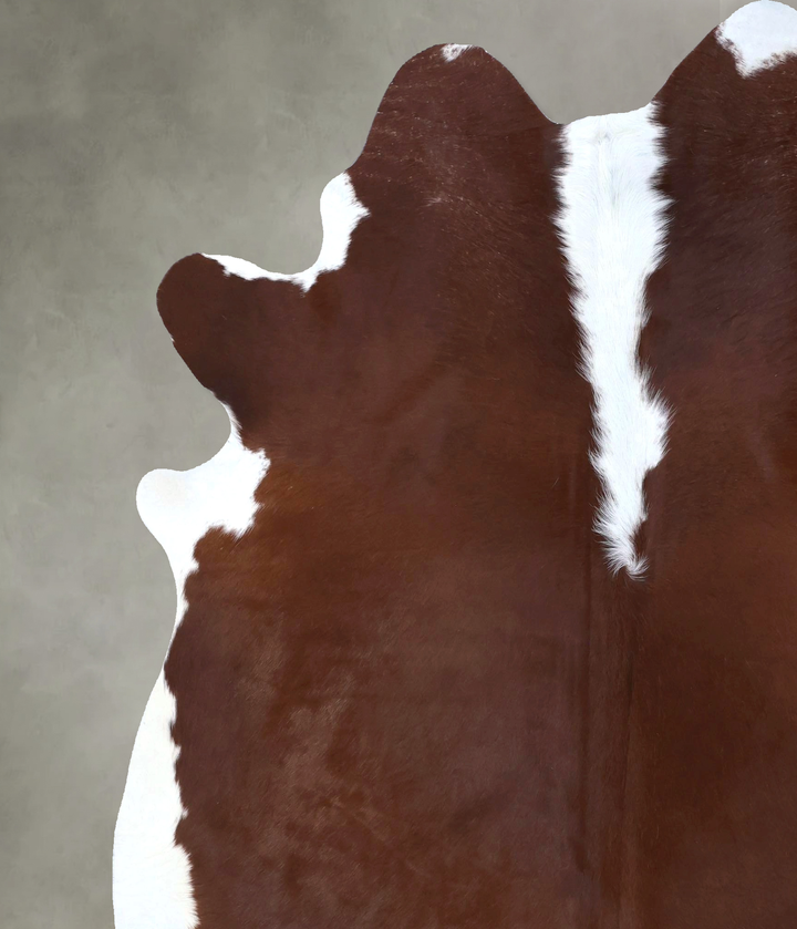 Hereford XX-Large Brazilian Cowhide Rug 7'7"H x 6'9"W #B20163 by Hudson Hides