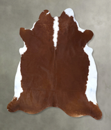 Hereford XX-Large Brazilian Cowhide Rug 8'6"H x 7'6"W #B20164 by Hudson Hides