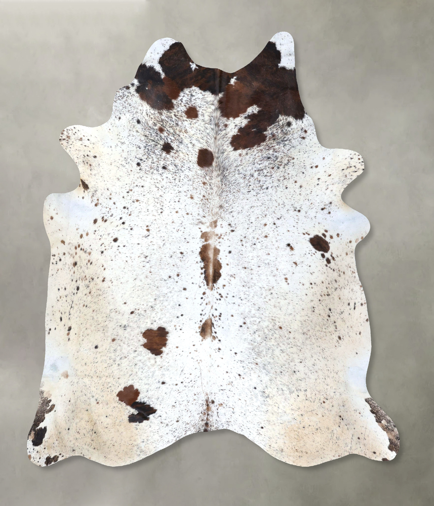 Salt and Pepper Brown XX-Large Brazilian Cowhide Rug 8'4"H x 6'11"W #B20167 by Hudson Hides