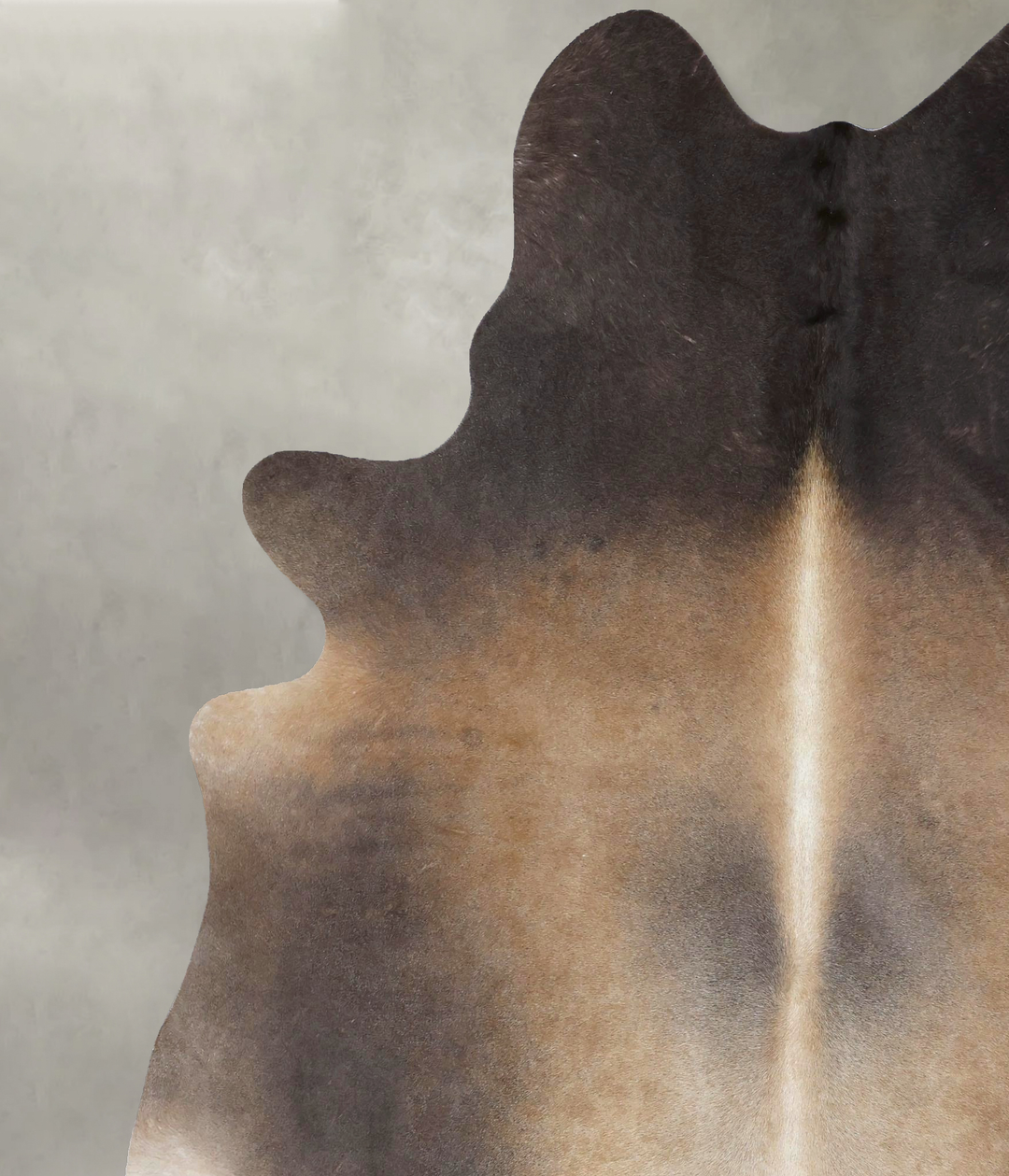 Grey with Beige XX-Large Brazilian Cowhide Rug 8'3"H x 6'9"W #B20171 b