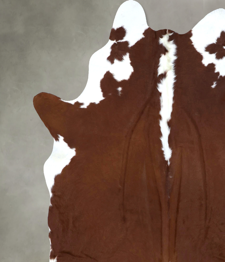 Hereford XX-Large Brazilian Cowhide Rug 8'0"H x 6'9"W #B20175 by Hudson Hides