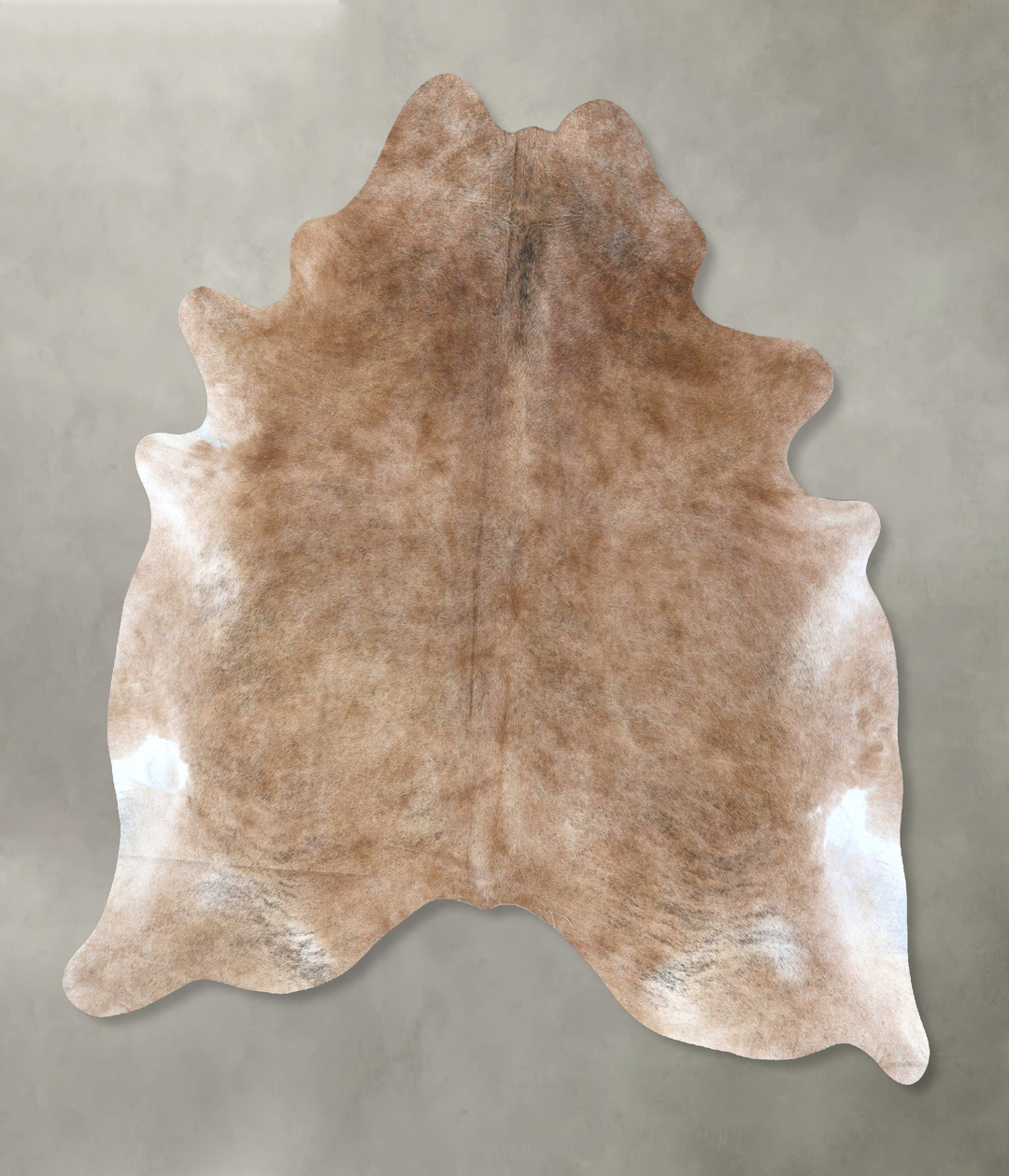 Light Caramel XX-Large Brazilian Cowhide Rug 8'1"H x 7'2"W #B20189 by 