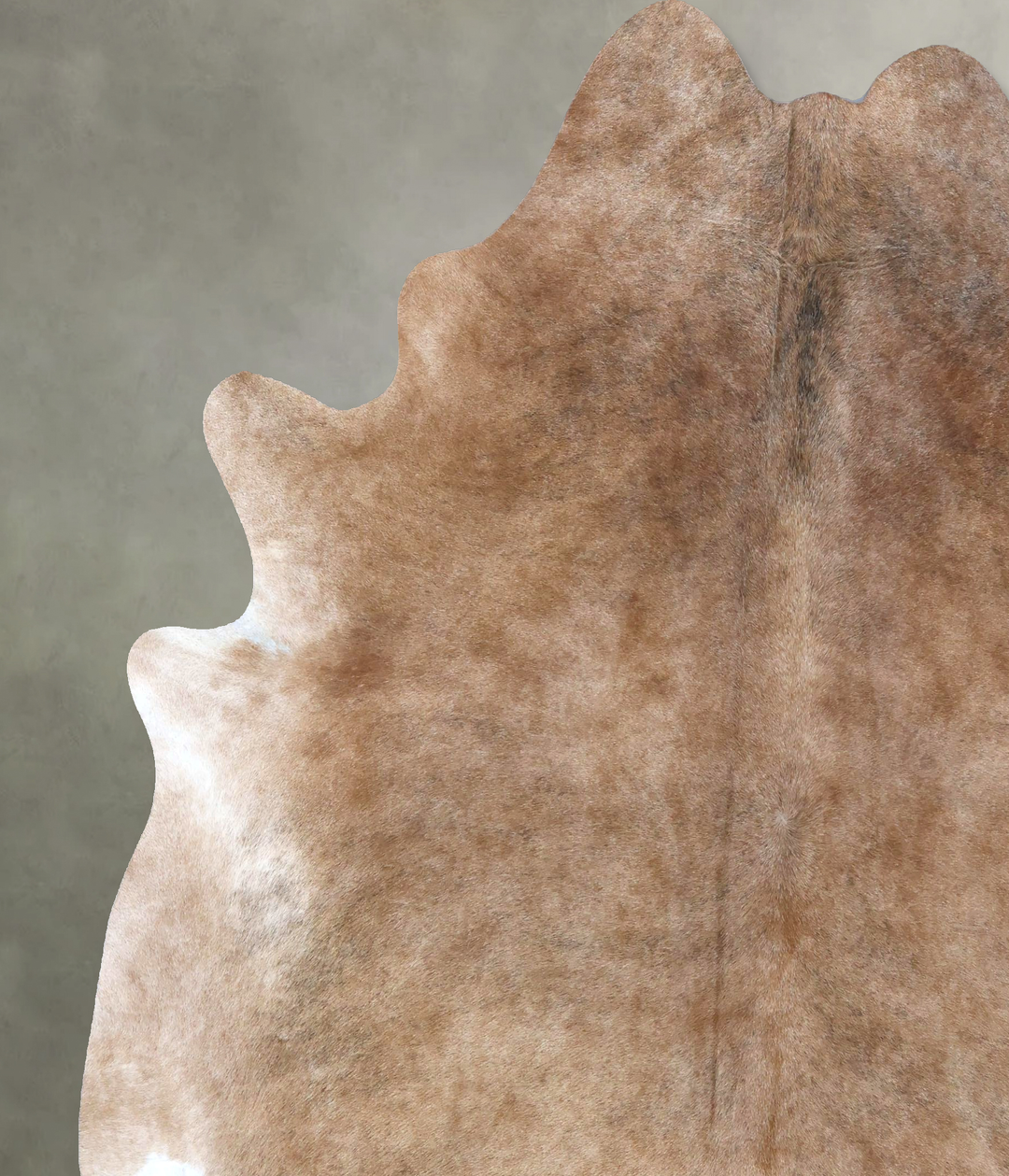 Light Caramel XX-Large Brazilian Cowhide Rug 8'1"H x 7'2"W #B20189 by 