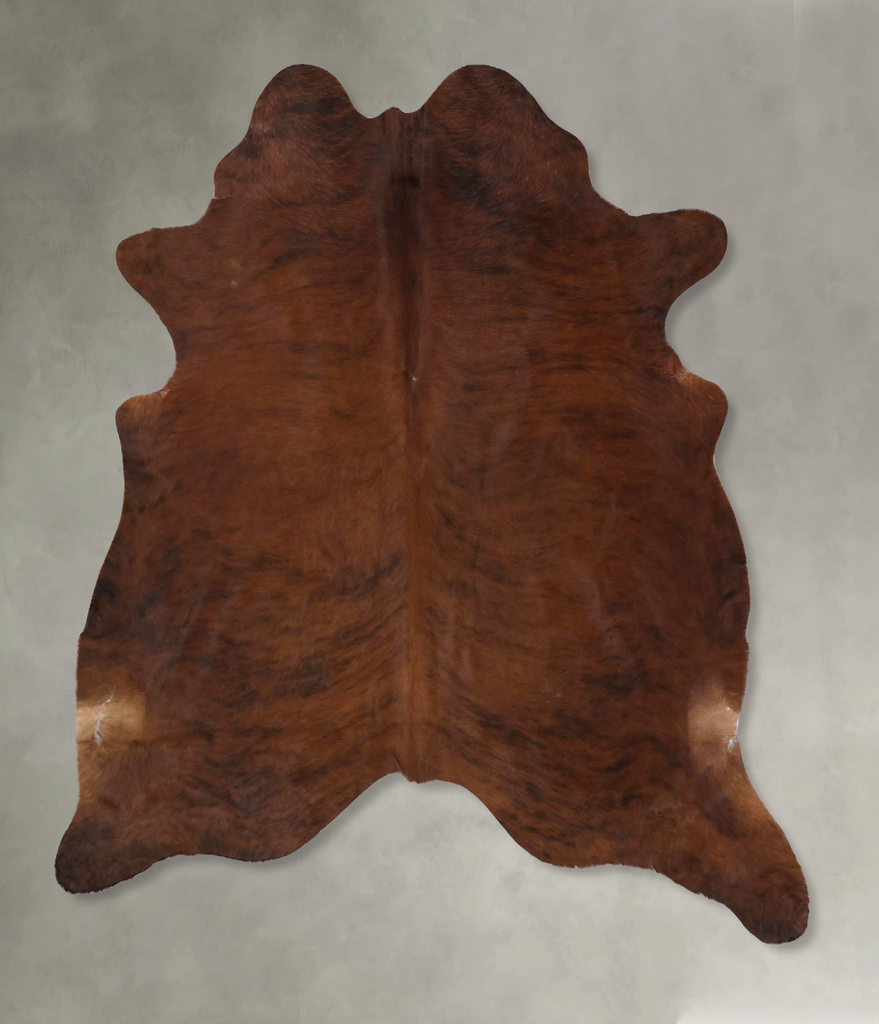 Medium Brindle XX-Large Brazilian Cowhide Rug 7'3"H x 6'10"W #B20192 by Hudson Hides