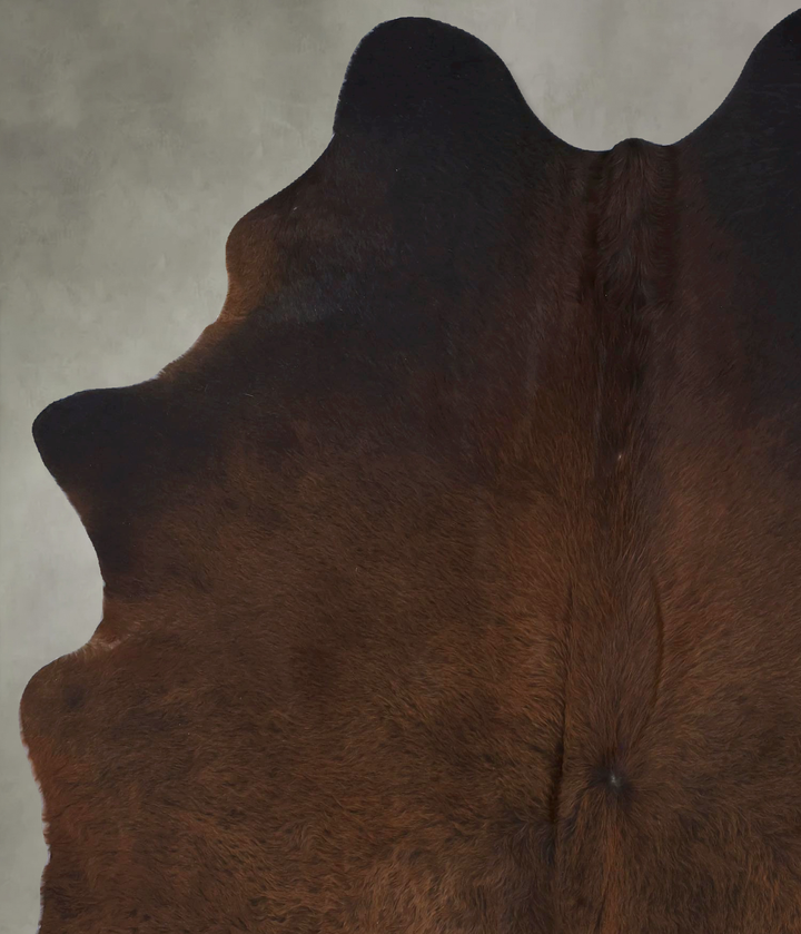 Chocolate X-Large Brazilian Cowhide Rug 7'4"H x 5'11"W #B20197 by Hudson Hides