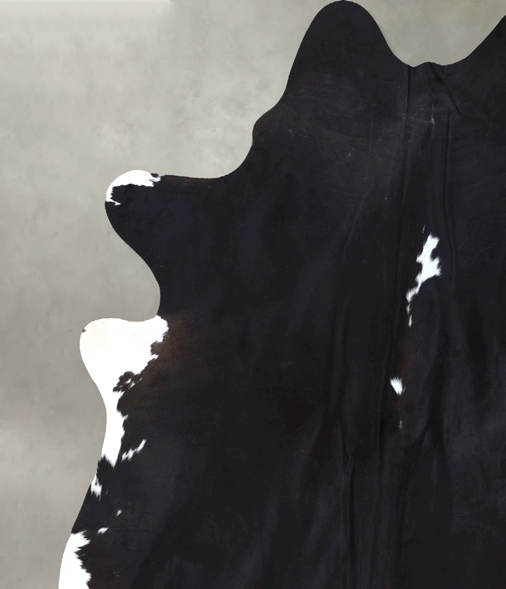 Black and White XX-Large Brazilian Cowhide Rug 8'3"H x 6'10"W #B20198 by Hudson Hides