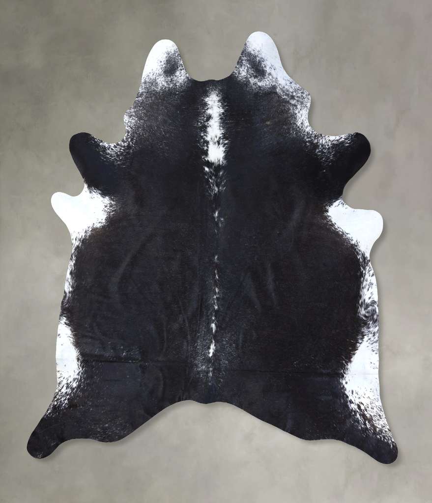 Black and White XX-Large Brazilian Cowhide Rug 8'6"H x 7'4"W #B20199 by Hudson Hides