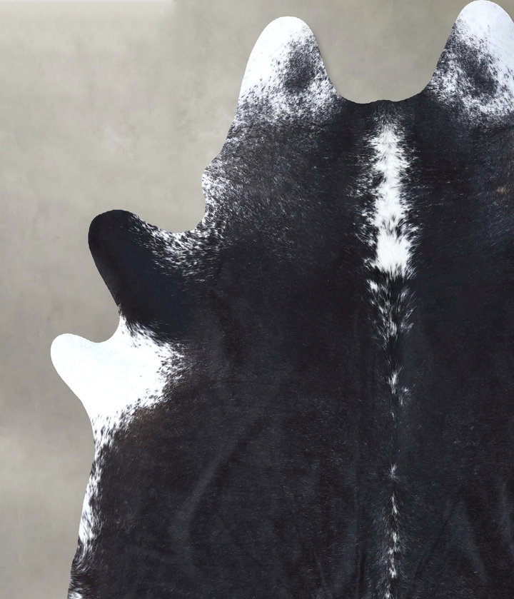 Black and White XX-Large Brazilian Cowhide Rug 8'6"H x 7'4"W #B20199 by Hudson Hides