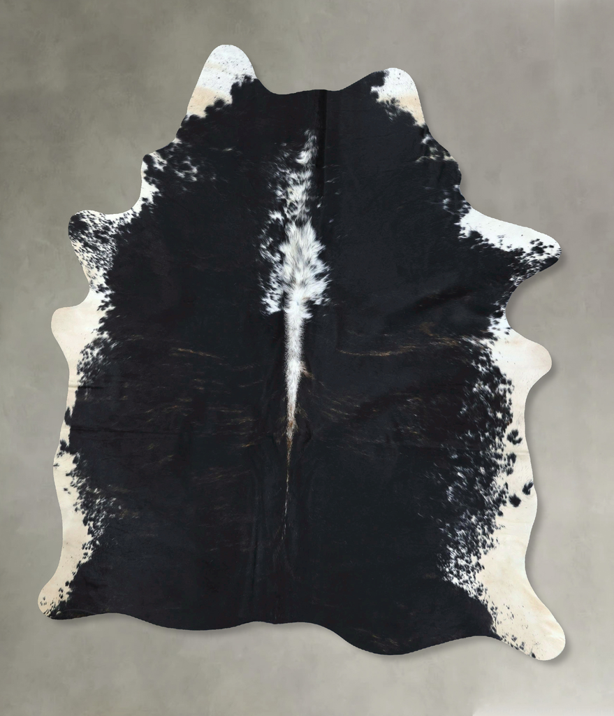 Black and White X-Large Brazilian Cowhide Rug 7'6"H x 5'9"W #B20211 by Hudson Hides