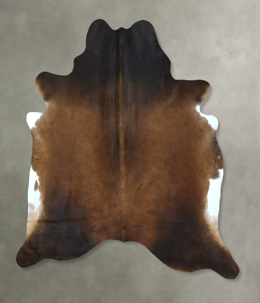Chocolate XX-Large Brazilian Cowhide Rug 7'6"H x 6'9"W #B20216 by Hudson Hides