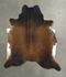Chocolate XX-Large Brazilian Cowhide Rug 7'6