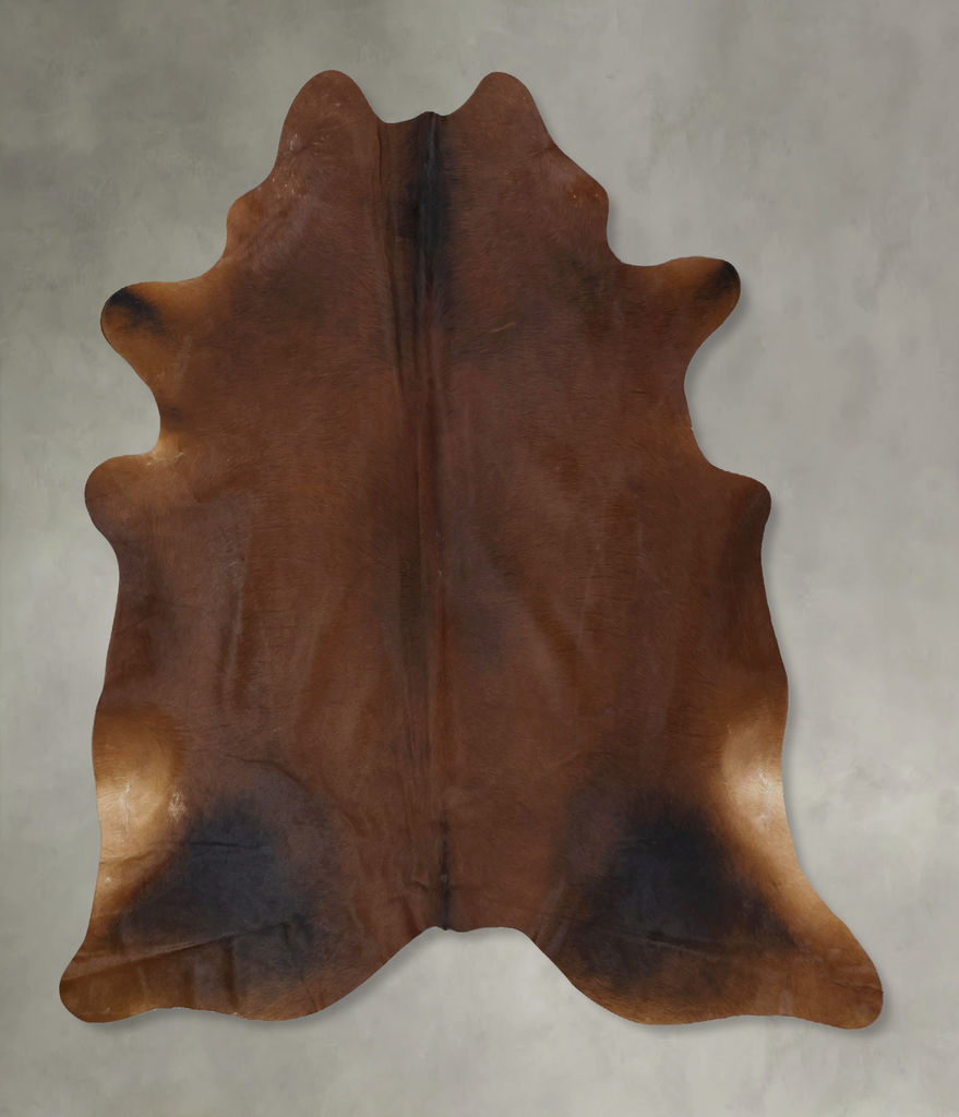 Warm Caramel X-Large Brazilian Cowhide Rug 7'3"H x 6'7"W #B20221 by Hudson Hides