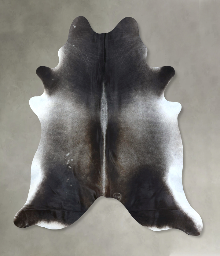 Dark Grey XX-Large Brazilian Cowhide Rug 8'0"H x 7'0"W #B20222 by Hudson Hides