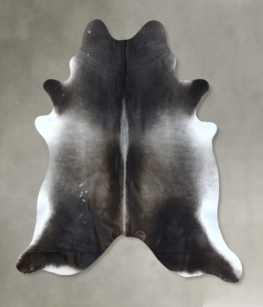 Dark Grey XX-Large Brazilian Cowhide Rug 8'0"H x 7'0"W #B20222 by Hudson Hides