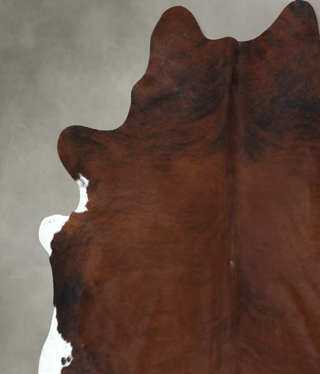 Tricolor XX-Large Brazilian Cowhide Rug 7'4"H x 7'1"W #B20223 by Hudso