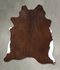 Solid Brown XX-Large Brazilian Cowhide Rug 8'8
