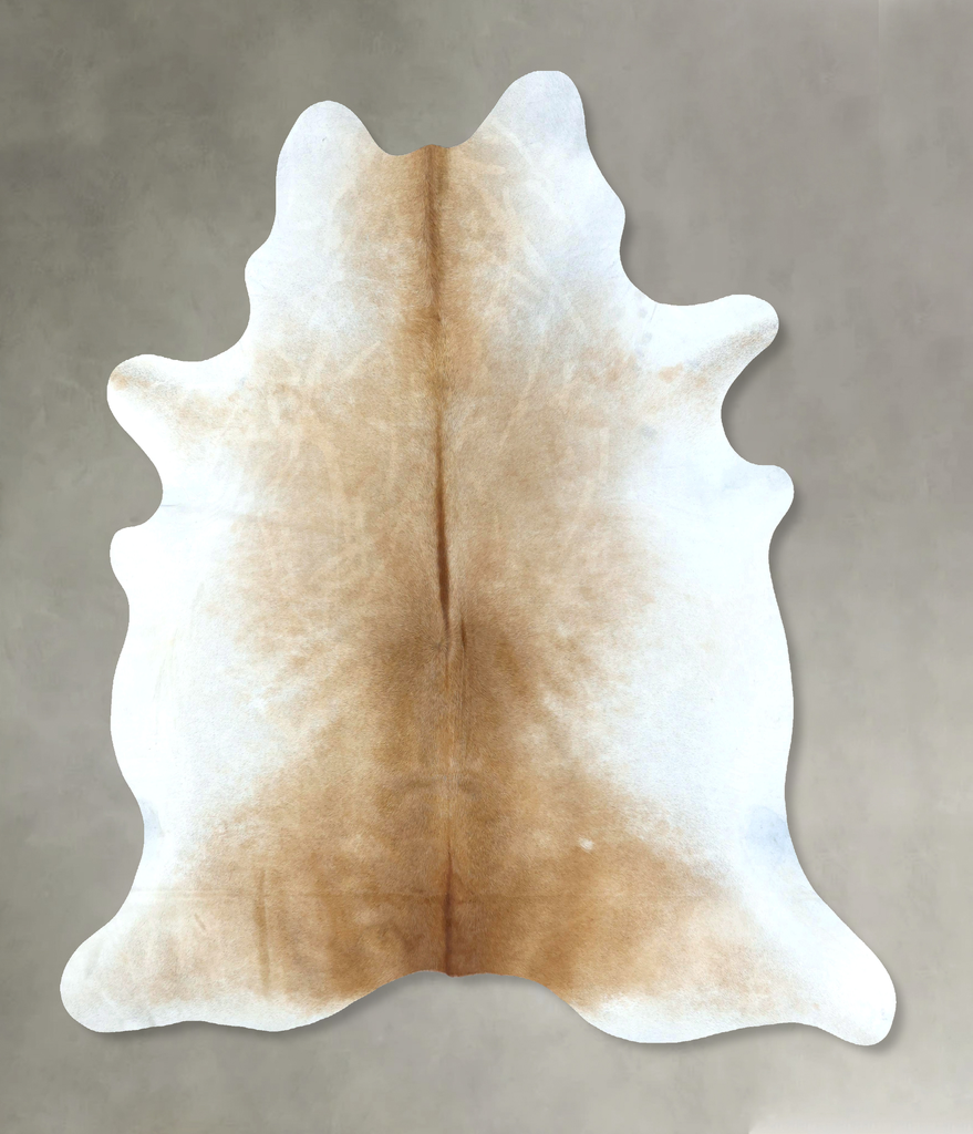 Light Caramel XX-Large Brazilian Cowhide Rug 8'4"H x 7'2"W #B20226 by Hudson Hides
