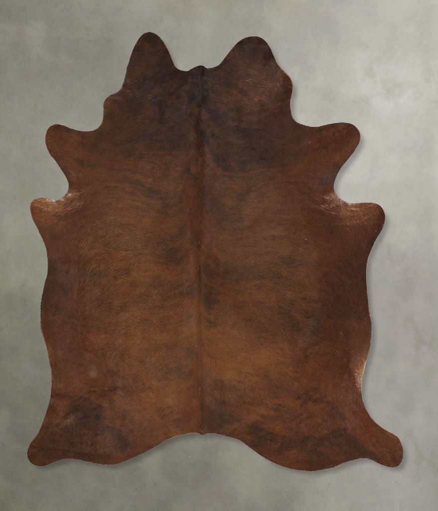 Medium Brindle X-Large Brazilian Cowhide Rug 7'3"H x 6'1"W #B20230 by Hudson Hides