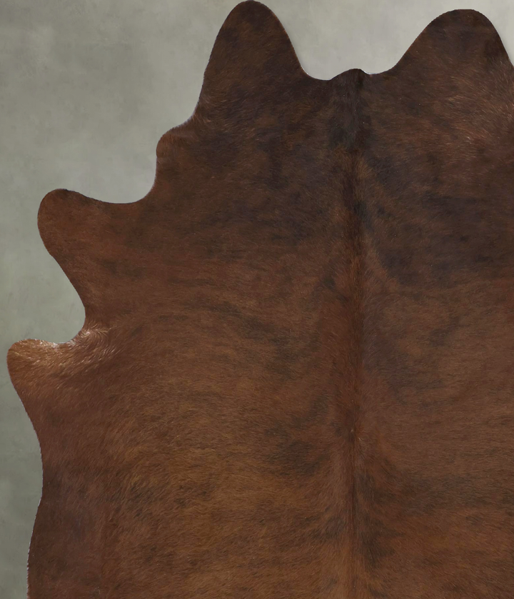 Medium Brindle X-Large Brazilian Cowhide Rug 7'3"H x 6'1"W #B20230 by Hudson Hides