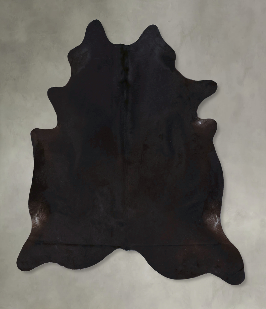 Solid Brown XX-Large Brazilian Cowhide Rug 8'0"H x 6'11"W #B20231 by Hudson Hides