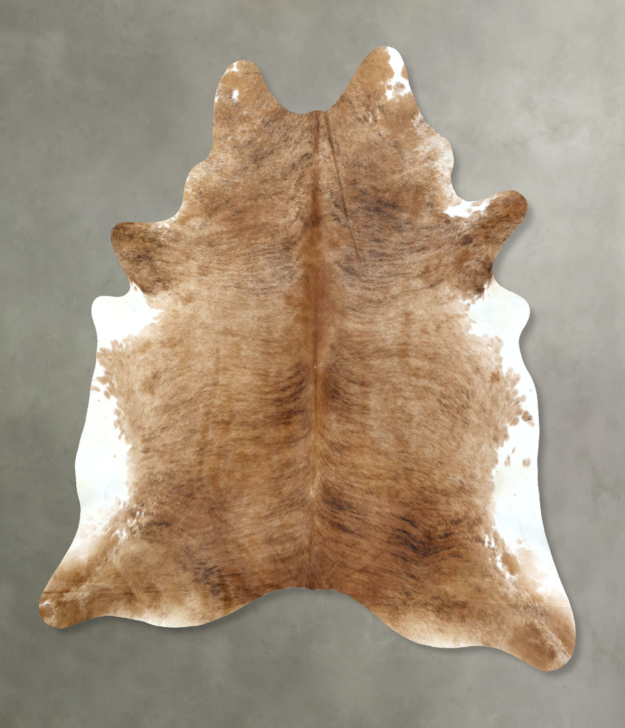 Light Brindle XX-Large Brazilian Cowhide Rug 8'4"H x 6'8"W #B20233 by Hudson Hides